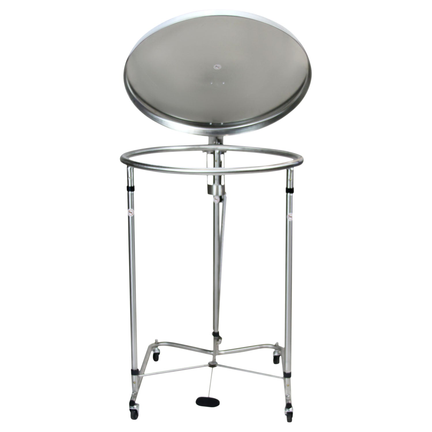 Hamper 25" DIA Round Foot Operated Pneumatic Top Stainless Steel (DROP SHIP ONLY)