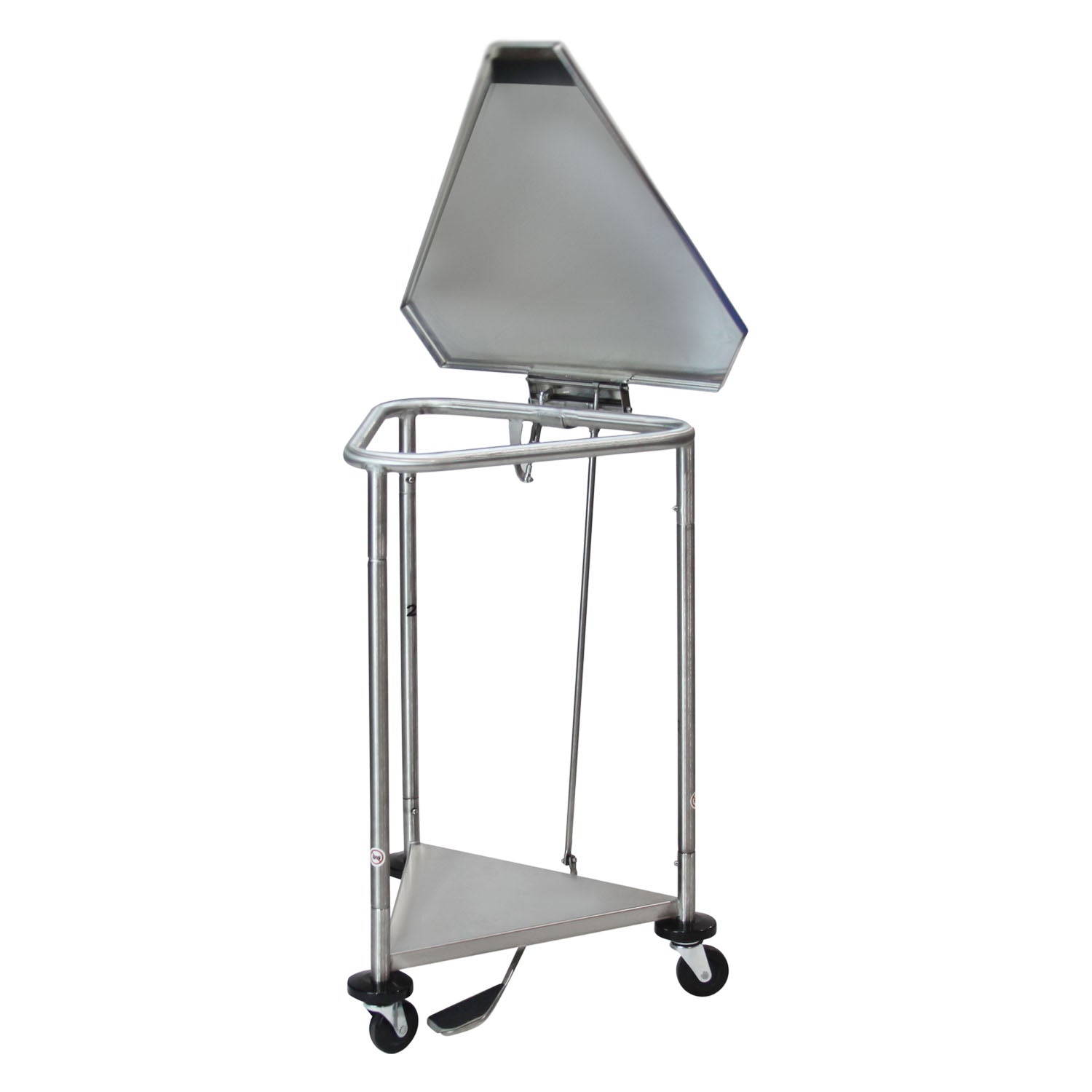 Hamper Triangular Space Saver Foot Operated Pneumatic Top (DROP SHIP ONLY)