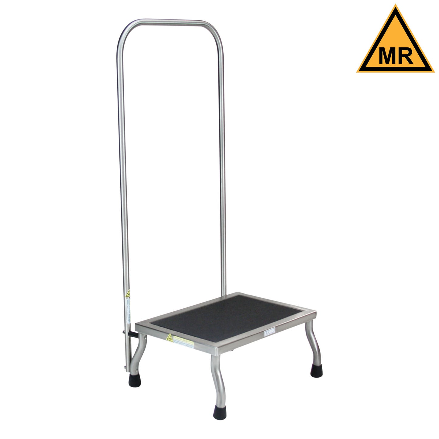 Kent Foot Stool, 18"W x 8"H x 12"D, Handrail, MRI Safe (DROP SHIP ONLY)