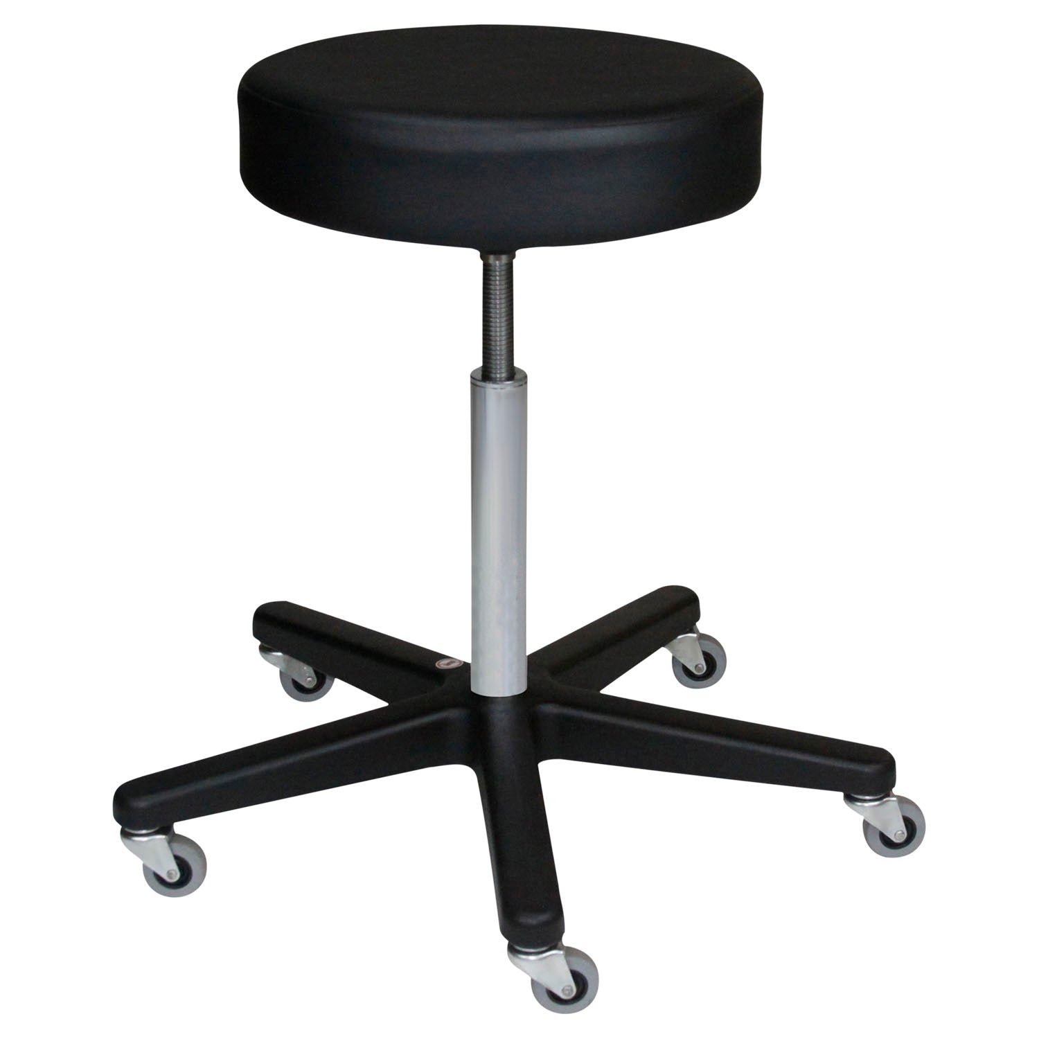 Exam Stool 1113, Black, (5) Leg, Black Composite Base (DROP SHIP ONLY)