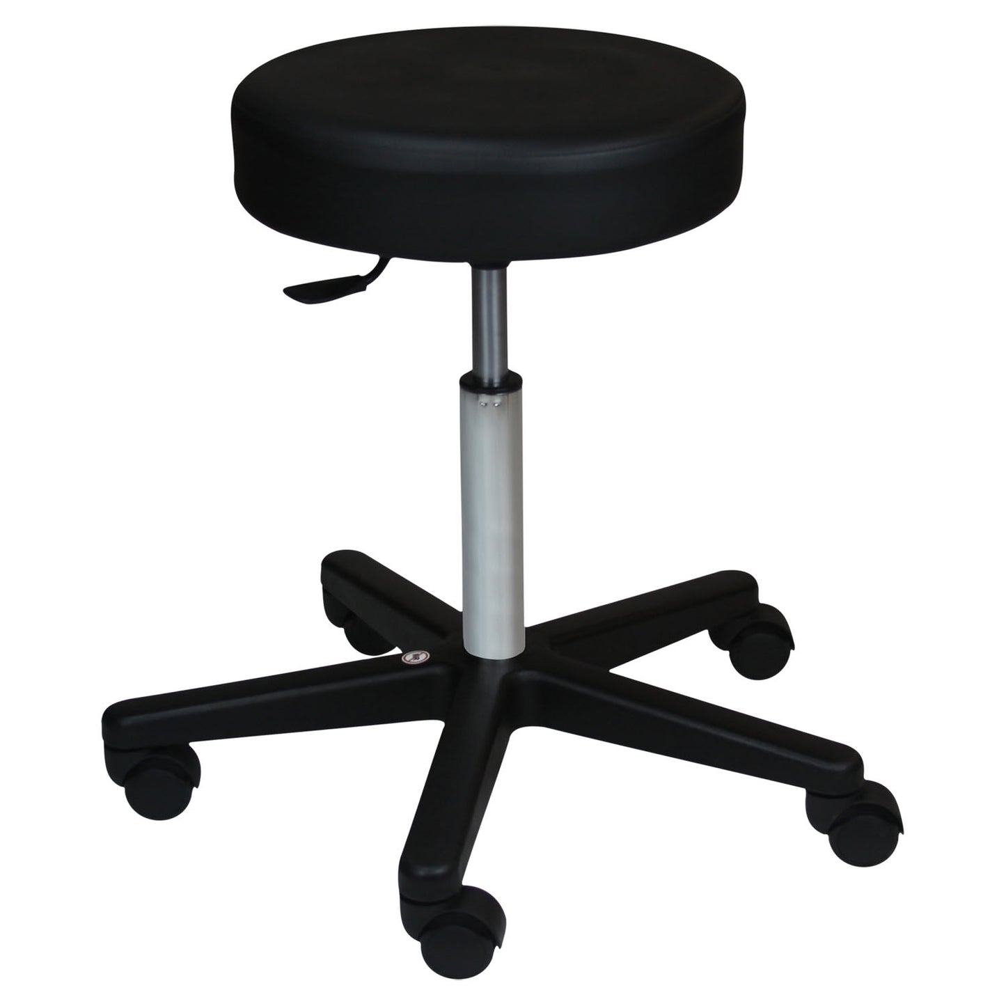 Economy Pneumatic Exam Stool, Black, (5) Leg, Black Composite Base (DROP SHIP ONLY)