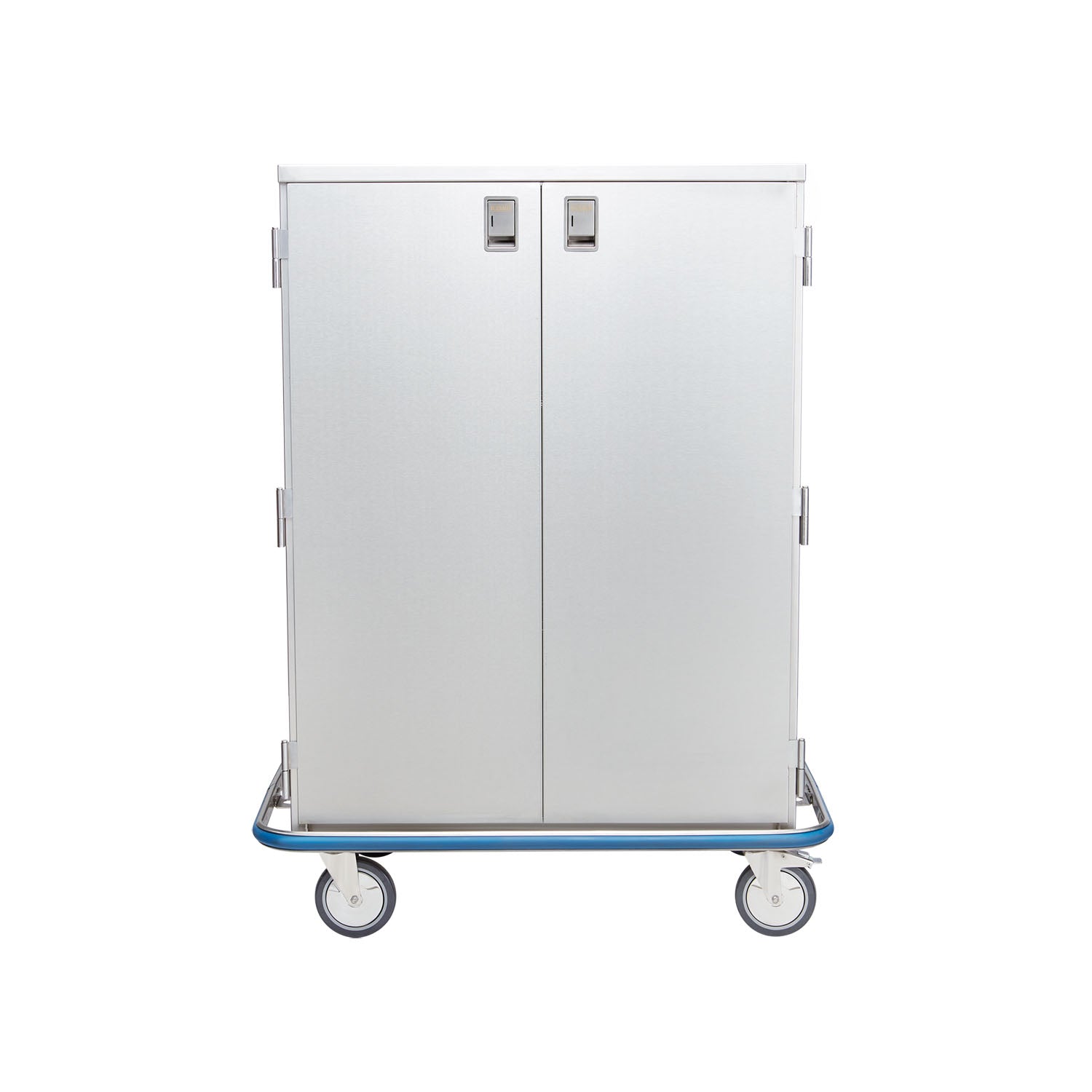 Ultra Space Saver Case Cart 42"W x 55 1/2"H x 29"D, (2) Stainless Steel Wire Pullout Shelves, (1) Door (DROP SHIP ONLY)