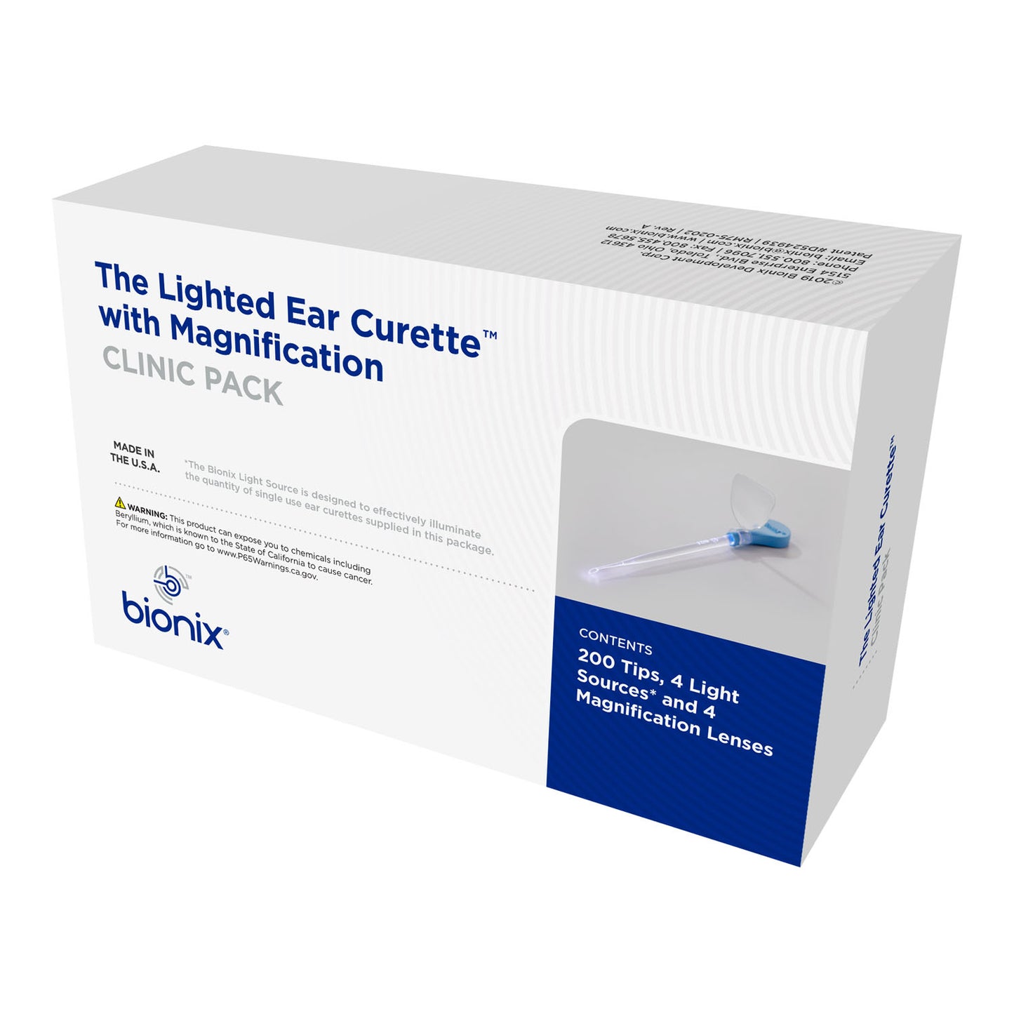 Lighted Ear Curette Variety Clinic Pack, Includes: (32) FlexLoop, (28) Each Style, (4) Light Source, (4) Magnification Lense, Excludes CeraPik, 200/bx (US Only) Products cannot be sold on Amazon.com, through fulfillment on Amazon.com, or to any other vendor who intends to sell on Amazon.com or any 3rd party site