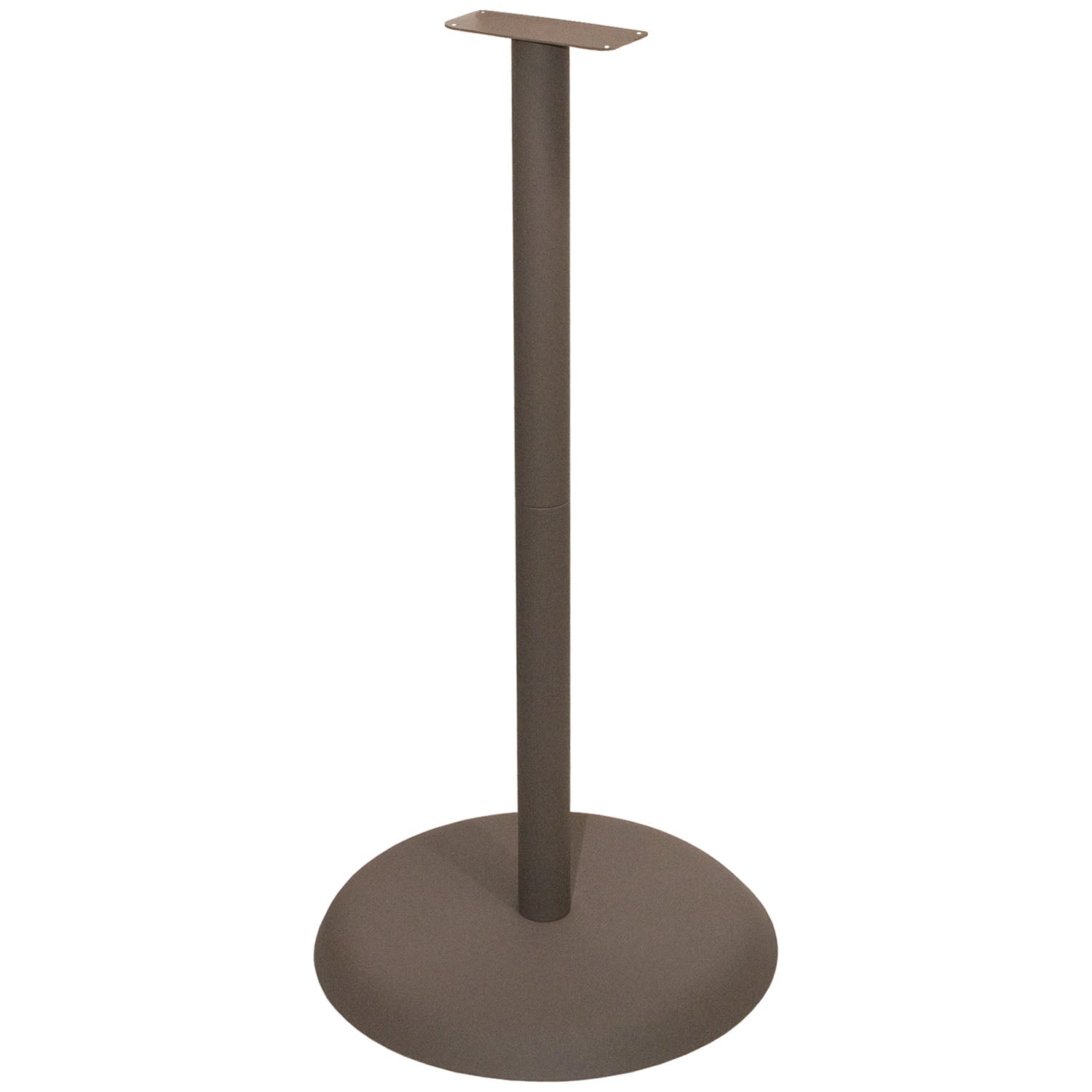 Floor Stand, Holds a Variety of Respiratory Hygiene Stations (Sold Separately - No Tools Required to Assemble) Self-Righting Base (Up to 40 Degrees Past Center without Dispenser), Bay Gray Powder Coated Steel (Mounting Plate, Column & Base), 18"W x 36_"H x 18"D (Mounting Plate Made in USA)