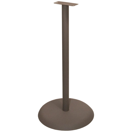 Floor Stand, Holds a Variety of Respiratory Hygiene Stations (Sold Separately - No Tools Required to Assemble) Self-Righting Base (Up to 40 Degrees Past Center without Dispenser), Bay Gray Powder Coated Steel (Mounting Plate, Column & Base), 18"W x 36_"H x 18"D (Mounting Plate Made in USA)