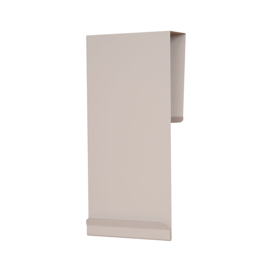 Door Hanger, Hooks Over A Door with a Thickness No Greater Than 2 7/16" to Hold Personal Protection Organizers, Quartz Powder Coated Steel, 5_"W x 12 1/8"H x 2_"D (Made In USA)