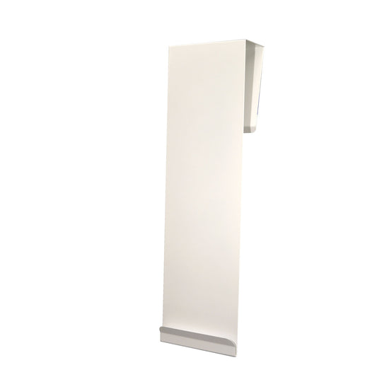 Door Hanger, Long, Holds Protection Organizers, 22G Quartz Powder Coated Metal, 5_"W x 19"H x 2_"D, (Made in USA)