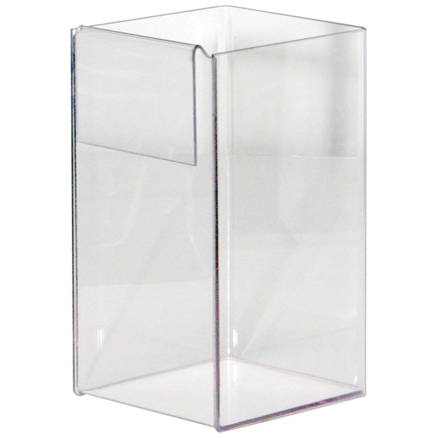Storage Caddy, Clip-On, Holds A Variety Of Medical Supplies, Clips to the Side of Protection Organizers Greater Than 4" Deep, Clear PETG Plastic, 4 13/16"W x 8 1/8"H x 5 1/16"D (Made in USA)