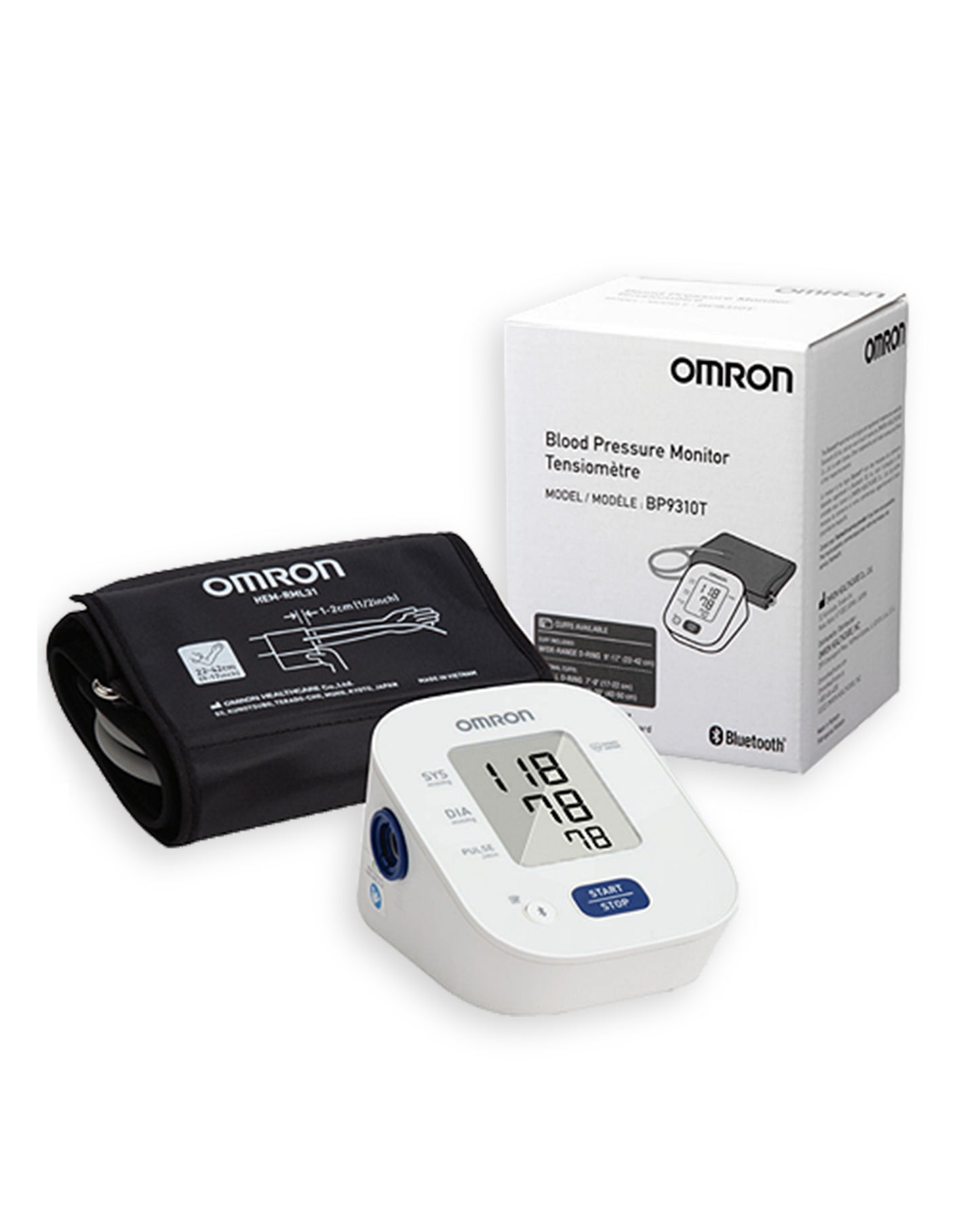 OMRON Telehealth Digital BP Monitor, Connected, 10/cs (US Only)