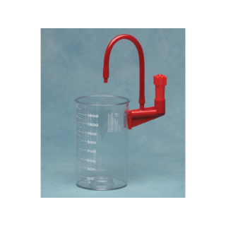 Medi-Vac Semi-Rigid Polycarbonate Suction Canister with Female DISS, 3000 cc, 1/cs (Made to Order; Manufacturer Est. 4Wk Leadtime) (Continental US Only)