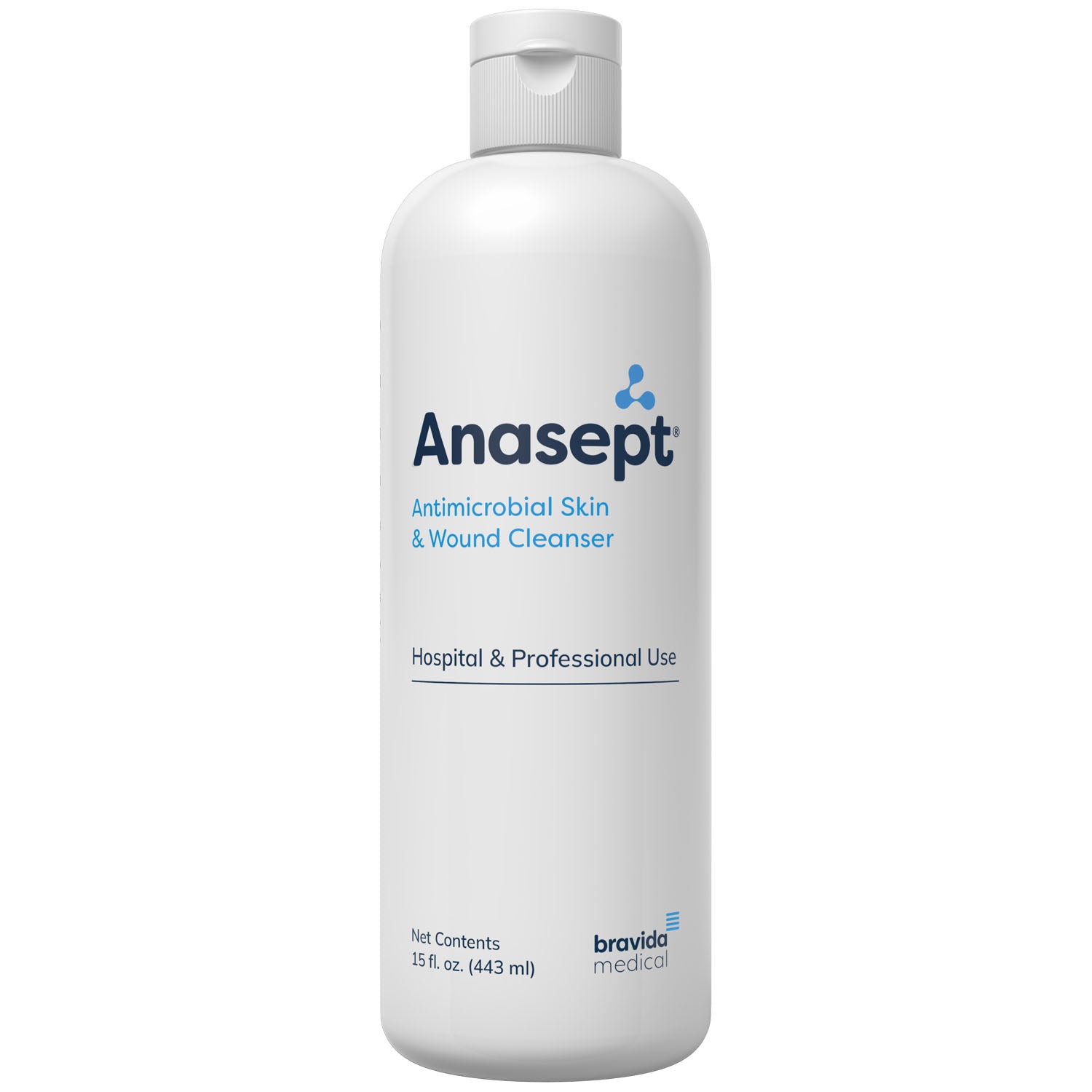 Anasept Antimicrobial Skin & Wound Cleanser, 15oz, Dispensing Cap, 12/cs (132 cs/plt)