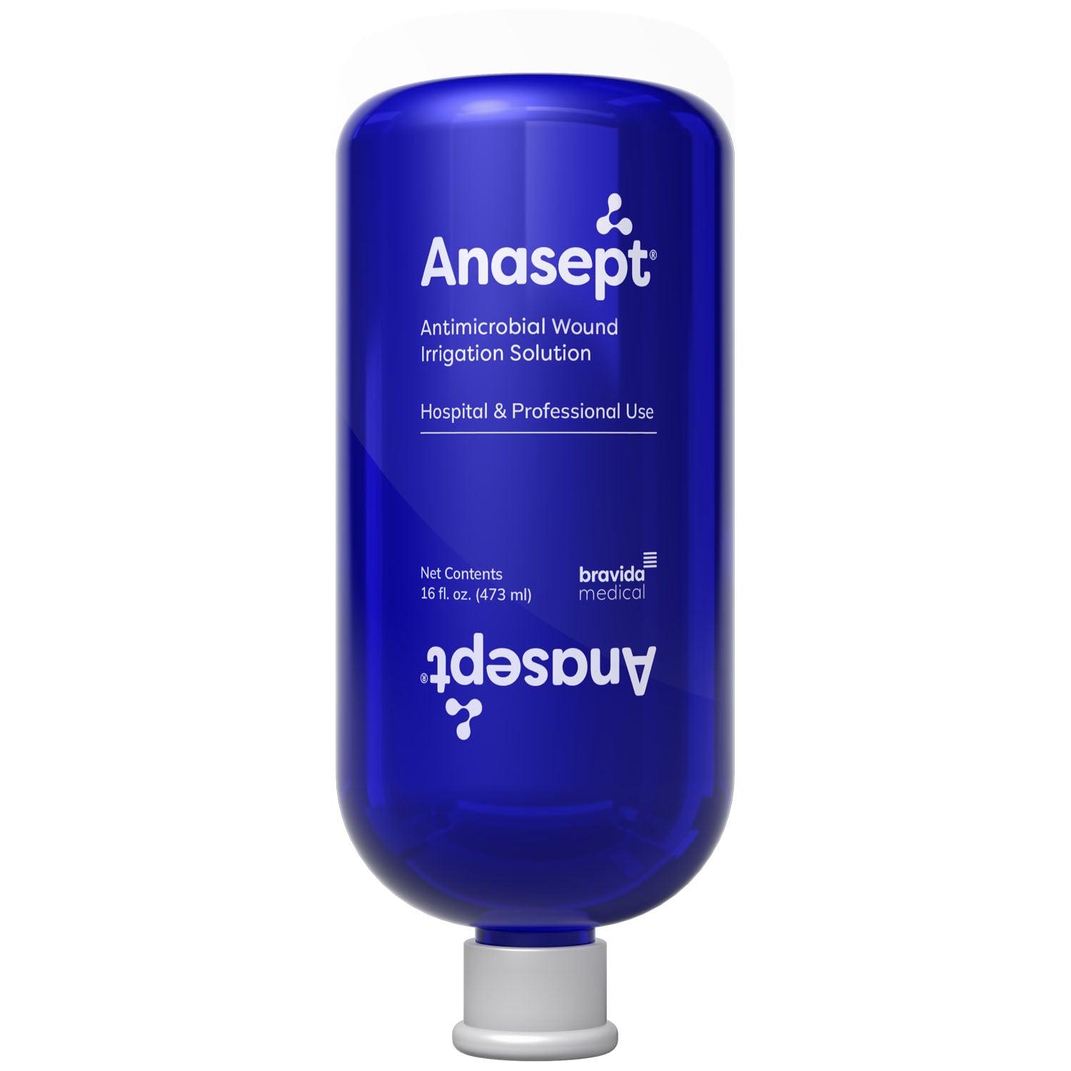 Anasept Antimicrobial Skin & Wound Irrigation Solution, 16 oz, Spikeable Cap, 12/cs (136 cs/plt)
