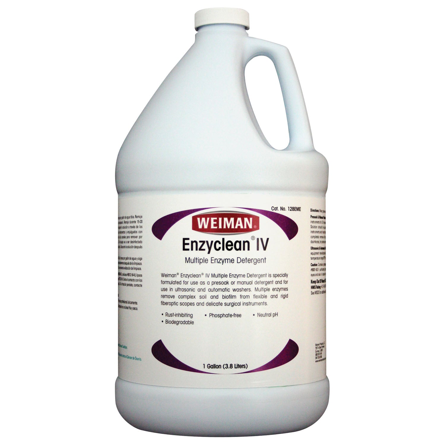 Enzyclean IV Multiple Enzyme Detergent, 1 Gallon, 4/cs