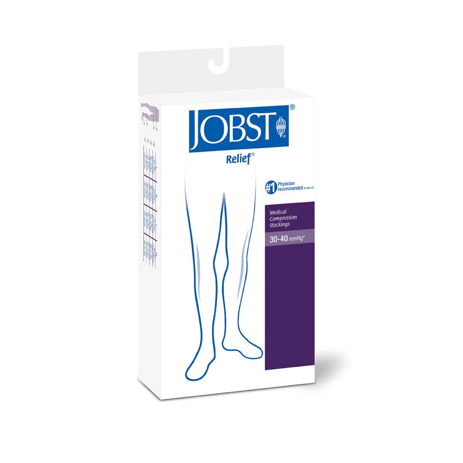 Compression Stocking, Knee High, 30-40mmhg, X-Large, Beige, Closed Toe, 1/pr (Continental US Only)