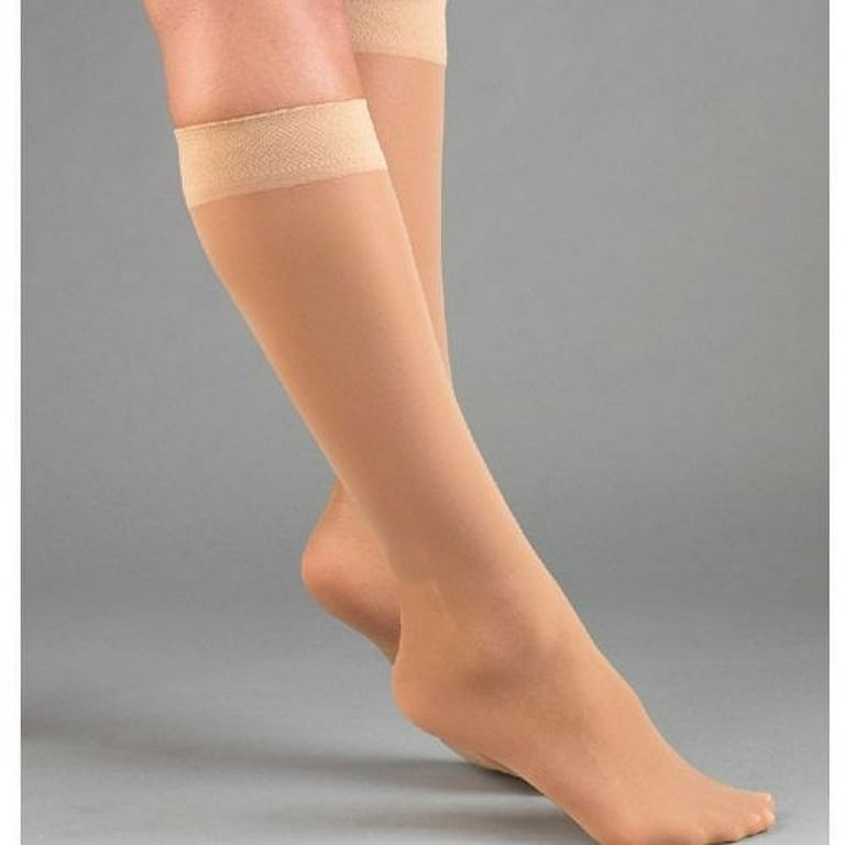 Compression Stocking, Knee High, 20-30 mmHG, Closed Toe, Honey, Medium (Continental US Only)