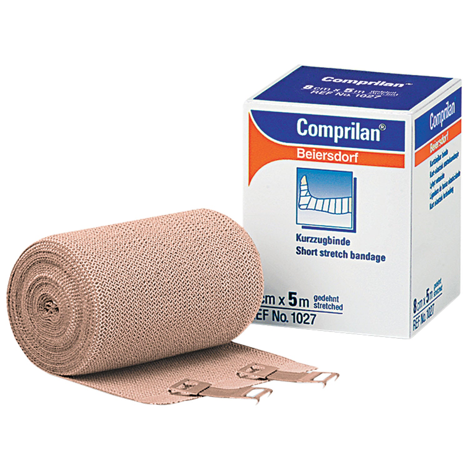 Compression Bandage, 10cm x 5m (3.9" x 5.5 yds), 1 rl/bx (020362) (Continental US Only)