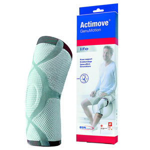 Actimove Knee Support, GenuMotion w/3D Knitting Technology, Charcoal, Large (Continental US Only)