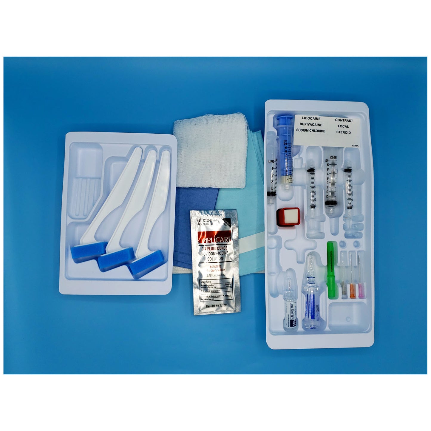 Basic Pain Tray Plus, 10/cs (Rx) (US Only) (Item is Non-Returnable & Non-Refundable)