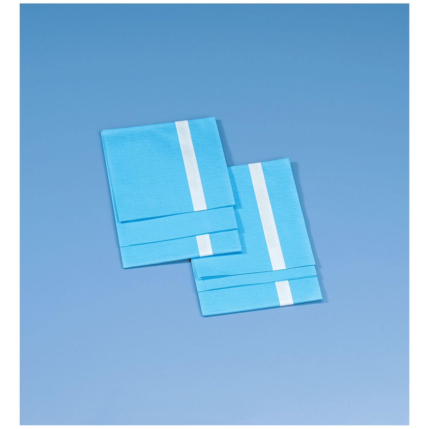 Drape, Blue, Adhesive Strip, Sterile, 18" x 26", Non-Absorbent, 2/pkg, 50 pkg/cs