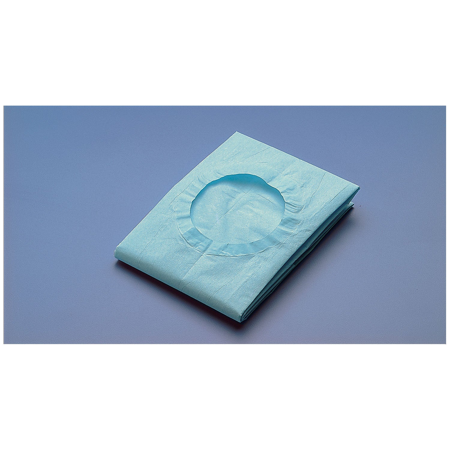 Drape, 3" Round Fenestration, Sterile, Blue/ White, 50/dispenser bx, 6 bx/cs (300/cs) (24 cs/plt) (Item is on Manufacturer backorder with an estimated 6-week lead time from 4/30/25 to replinish inventory - Quantities may be limited when available)