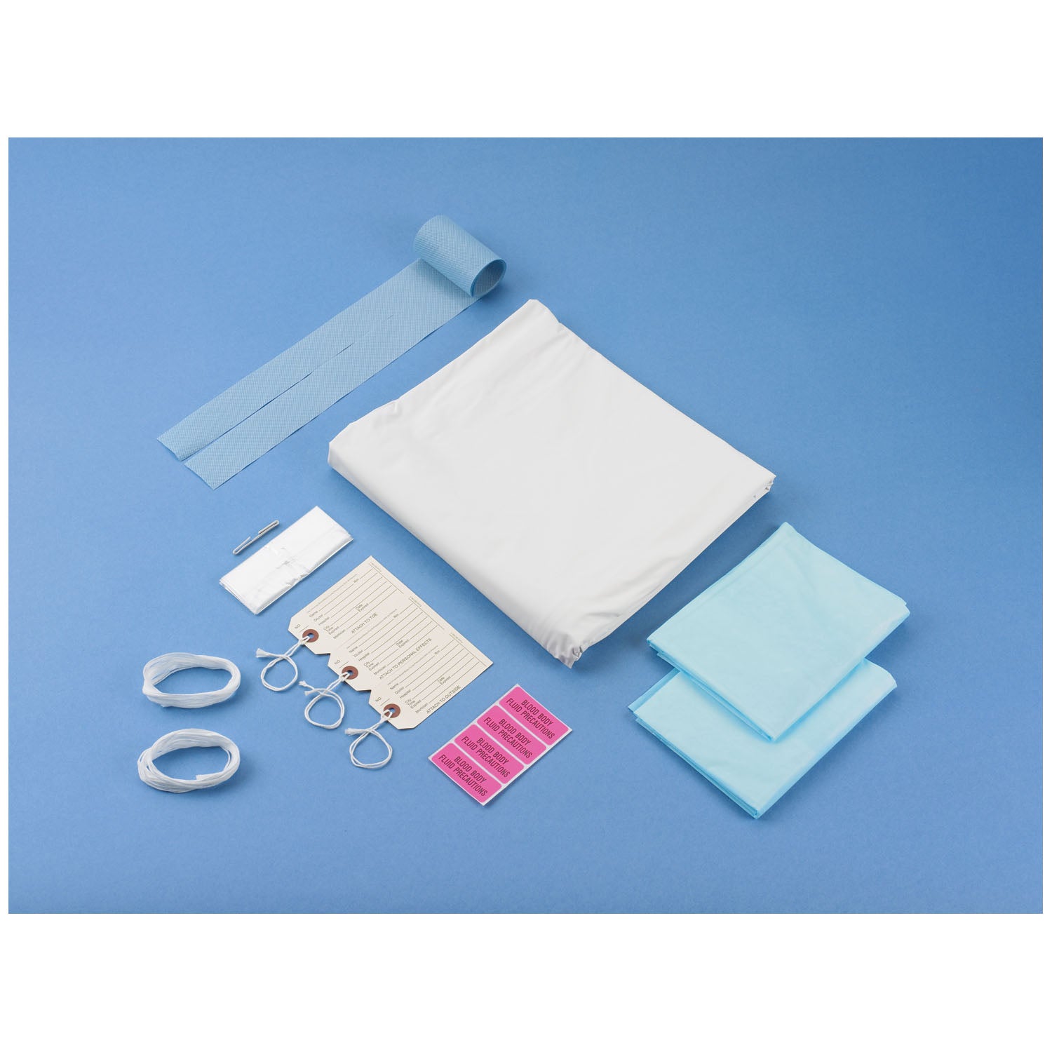 Post Mortem Bag, XL, Heavy Duty, Wraparound Zipper, 72" x 90", White, 6/cs