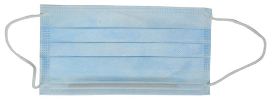 Procedure Mask, Earloops, Blue, Level 1, Poly Inner Layer, 50/bx, 6 bx/cs (Continental US Only)