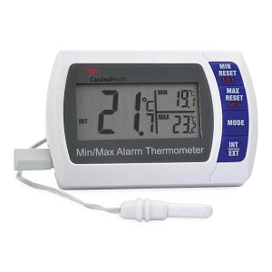 Handheld Digital Thermometer, Triple Display, Celsius, 0 - 50C, -50 - 70C, Internal/ External Alarm (Continental US Only)