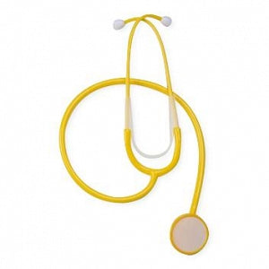 Stethoscope, Plastic, Adult, Yellow, Single-Use, 10/bx, 10 bx/cs (Continental US Only)