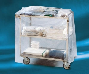 Cart Cover, Plastic, 1.5 Mil, Clear, 55" x 27" x 62", 50/cs (Continental US Only)