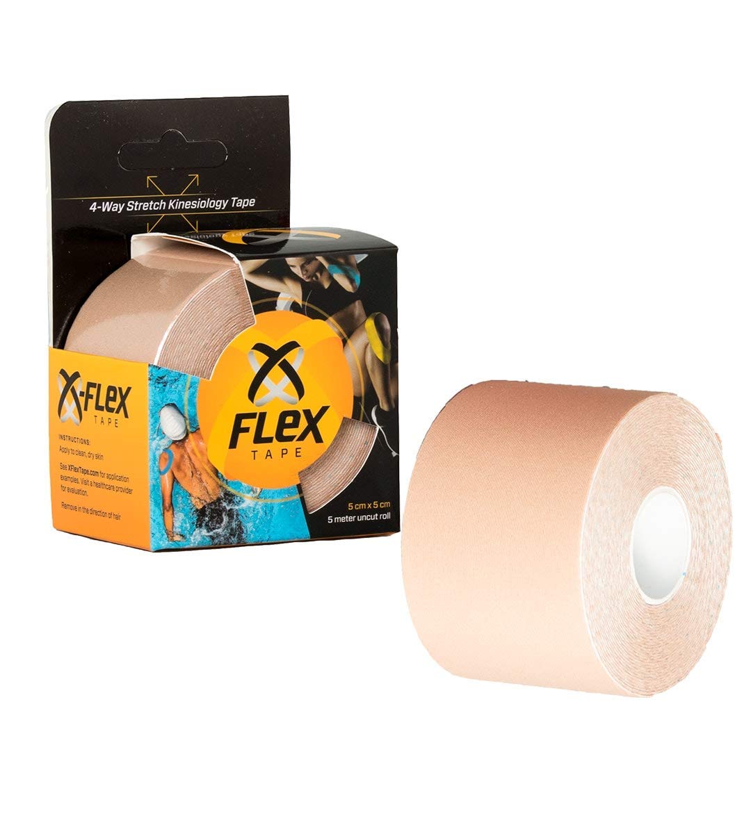 X-Flex Tape, 2" x 16 ft Roll, Uncut, Beige (Products cannot be sold on Amazon.com) (Not Available for Sale into Canada)