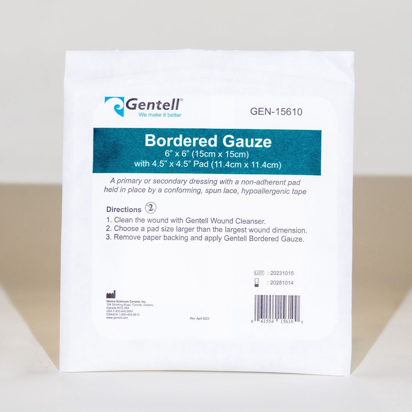 Bordered Gauze, 6" x 6", Dressing, 50/bx