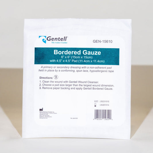 Bordered Gauze, 6" x 6", Dressing, 50/bx