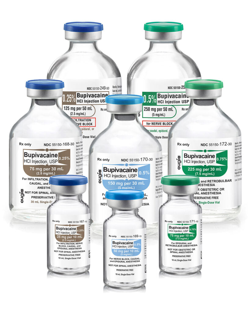 Bupivacaine HCl Injection, USP 0.5% MDV 250mg/ 50ml, 25 vials/pk (Rx) (US Only, Excluding IN and ND) (Product is Non-Returnable)