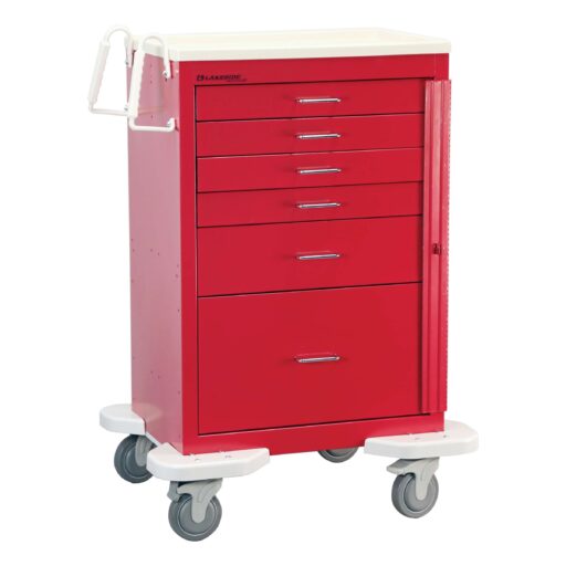 Emergency Cart, 6 Drawer, Breakaway Lock, Slate Blue (DROP SHIP ONLY)