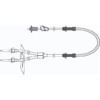 REPEATER Pump Tube Set with (2) Universal Vented Spike with Luer Lock, Internal Thread, Sterile, 1/pk, 10 pk/cs (Rx) (Continental US Only) (Product Access Restricted. Check with your sales rep to verify eligibility) (Item on Manufacturer Allocation)