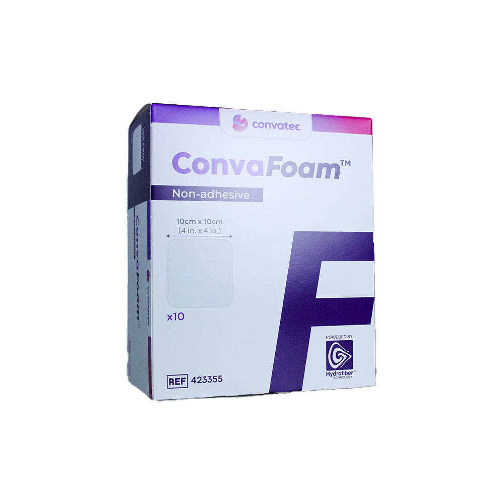 Non-Adhesive Hydrofiber Foam Dressing, 4" x 4", 10/bx (10x10cm) (Continental US Only)