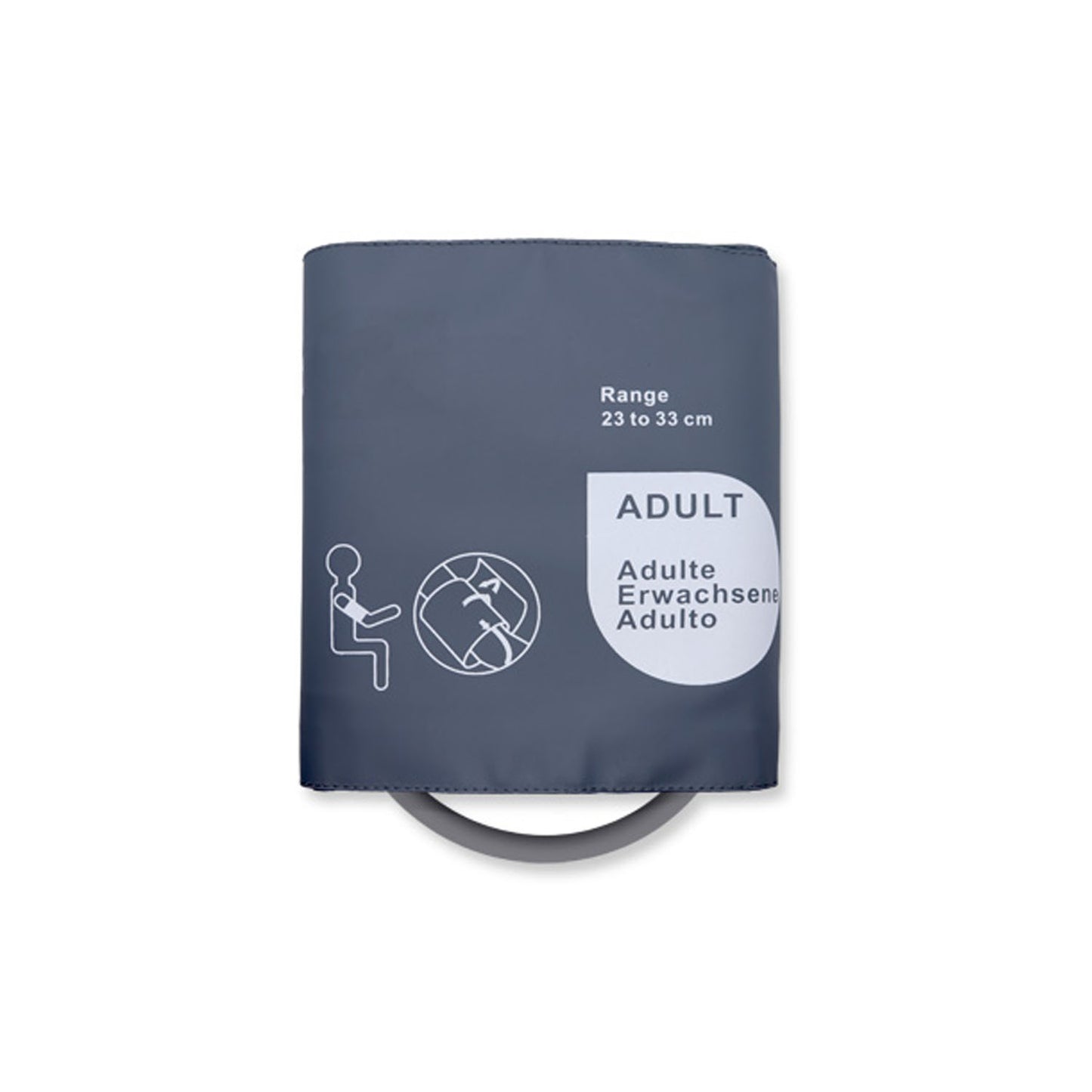 Reusable NIBP Cuff, Adult, Single Hose, 23 - 33cm, OEM: CU-US2635HP, 0683-15-0003-01, 989803104171, 989803147871, M1574A, M4555B (27.5-36 cm), 989803150421, M4555B5, 115-027715-00 (DROP SHIP ONLY) (Freight Terms are Prepaid & Added to Invoice - Contact Vendor for Specifics)