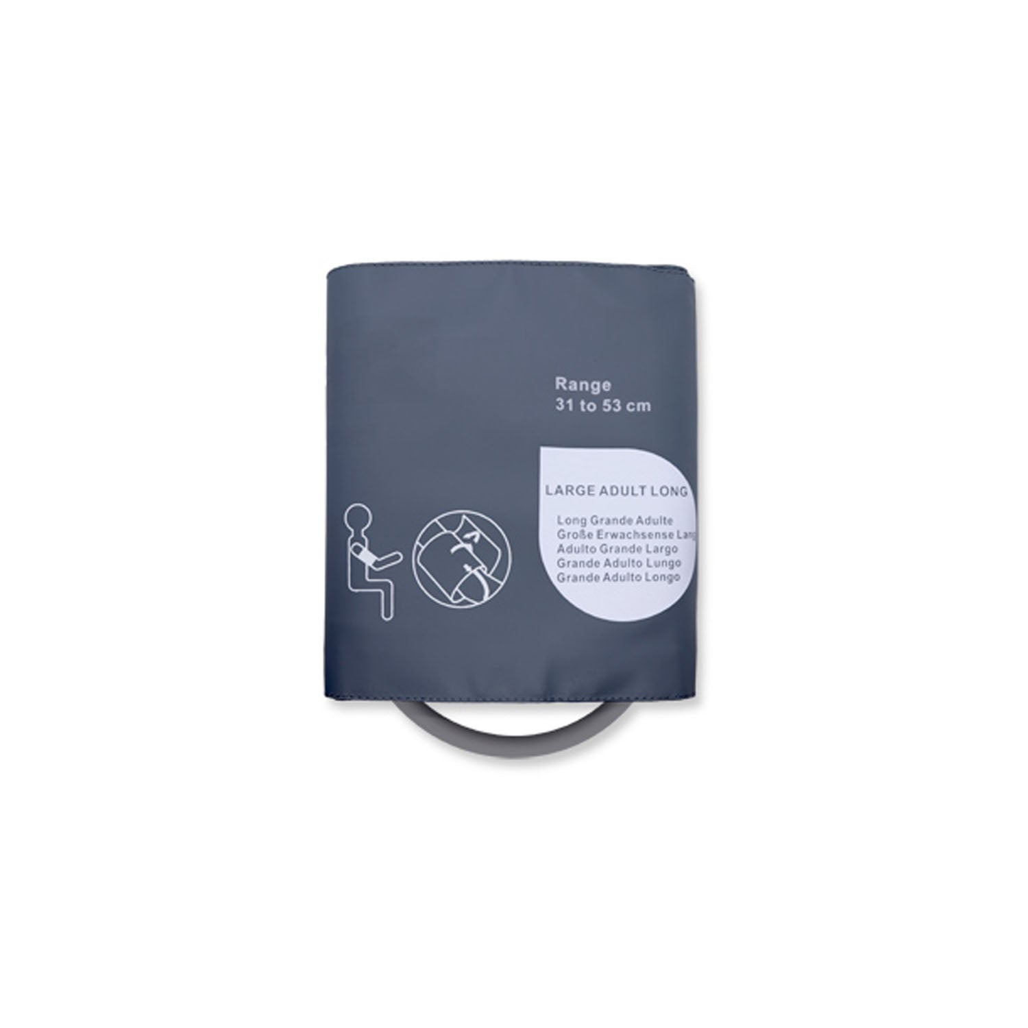 Reusable NIBP Cuff, Adult, Large Long Single Hose, 31 - 53cm, OEM: CU-US4560HP, 0683-15-0007-01, 989803147901, M4558B, 989803150451, M4558B5 (DROP SHIP ONLY) (Freight Terms are Prepaid & Added to Invoice - Contact Vendor for Specifics)