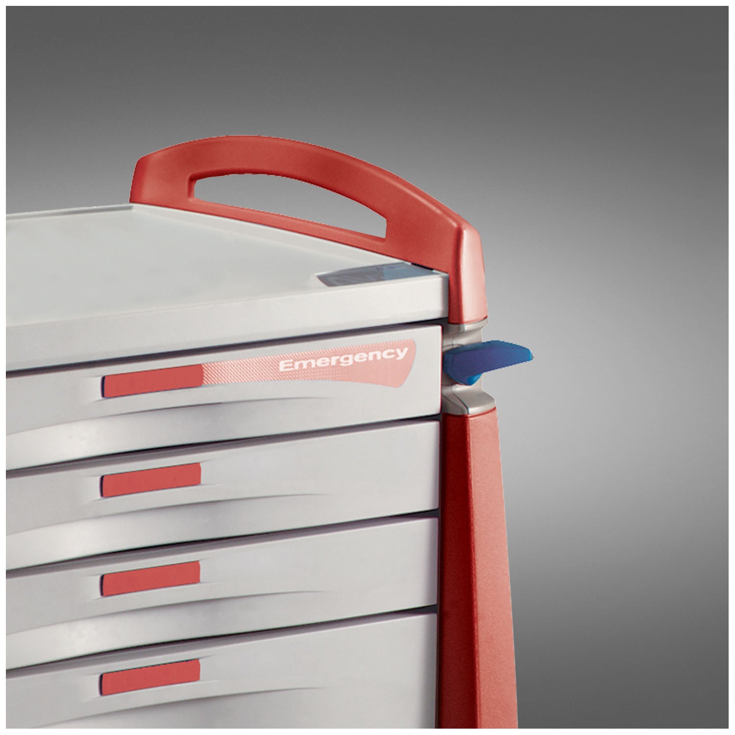 Upgrade, Am Handle Right, Emerg Red, Standard Cart (DROP SHIP ONLY)