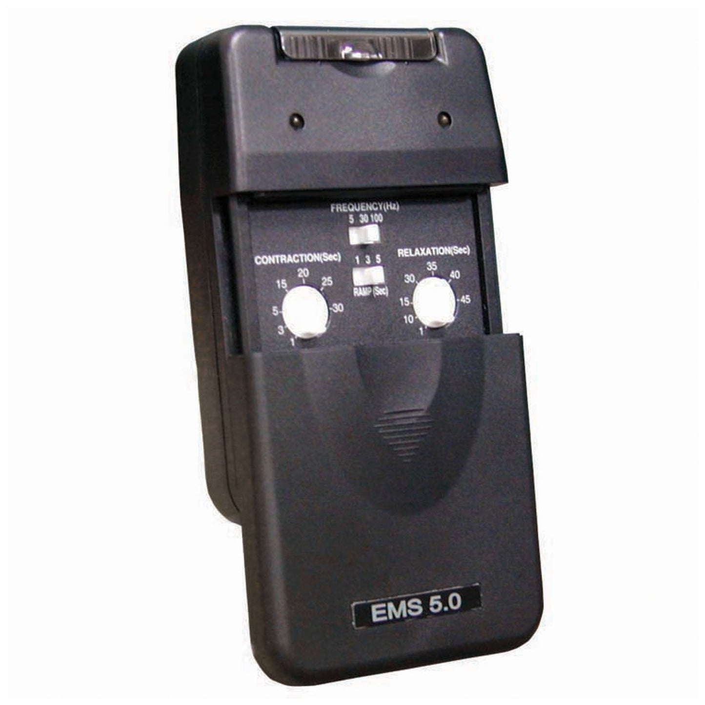 EMS 5.0 Muscle Stim Analog Unit, Portable, System Includes the Following: Device, Lead Wires, Four Self-Adhesive Reuseable Electrodes, 9-Volt Battery, Hard Plastic Carrying Case, and Instruction Manual, Basic Assembly Required, 1 Year Warranty