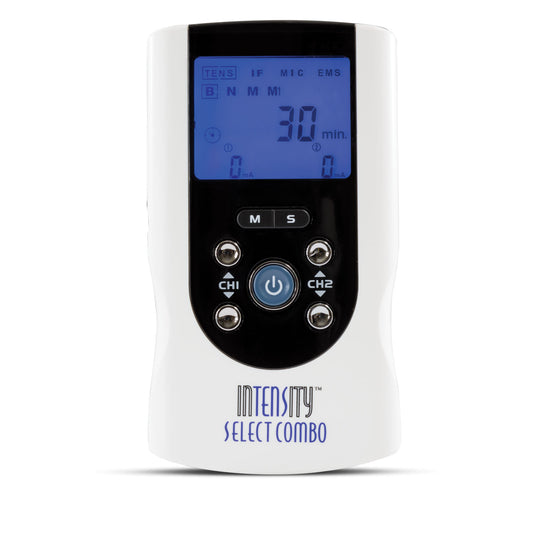 Select Combo Device, Comes Complete with: Device, Carrying Case, 2 Sets of Lead Wires, 9-Volt Battery, AC Adaptor, Instruction Manual, and Pack of Four Self-Adhesive Reusable Electrodes. Basic Assembly Required, 1 Year Warranty
