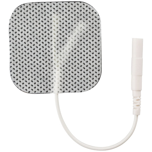 Compass Electrodes, 1.5" x 1.5", White Cloth, Poly Bag, Latex Free, 4/pk (092786) 