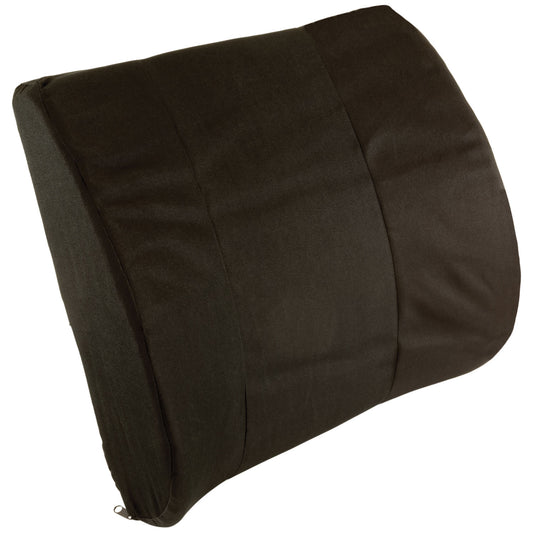 Lumbar Seat Back Cushion with Strap, Black