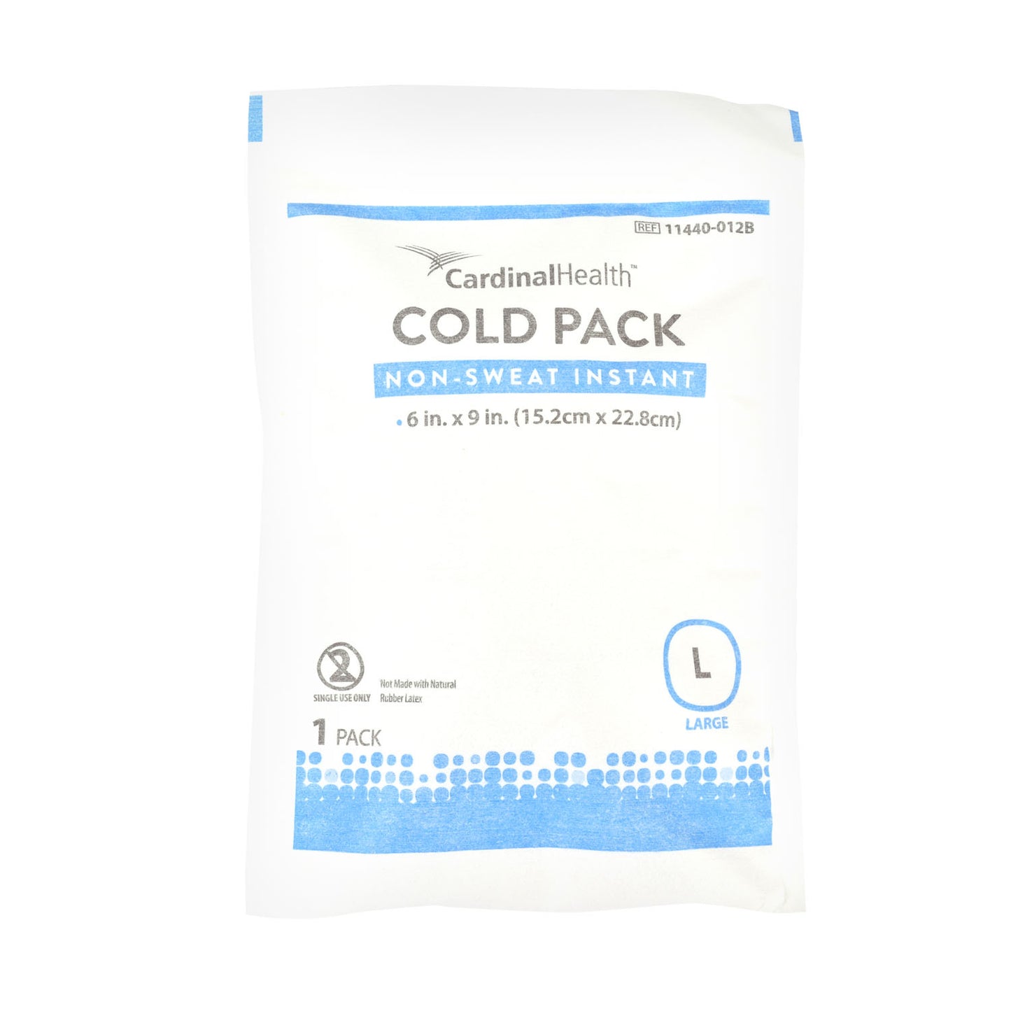 Cold Pack, Non-Sweat, Large, 6" x 9", 12/cs (Continental US Only) (Item is considered HAZMAT and cannot ship via Air or to AK, GU, HI, MP, PR, VI)