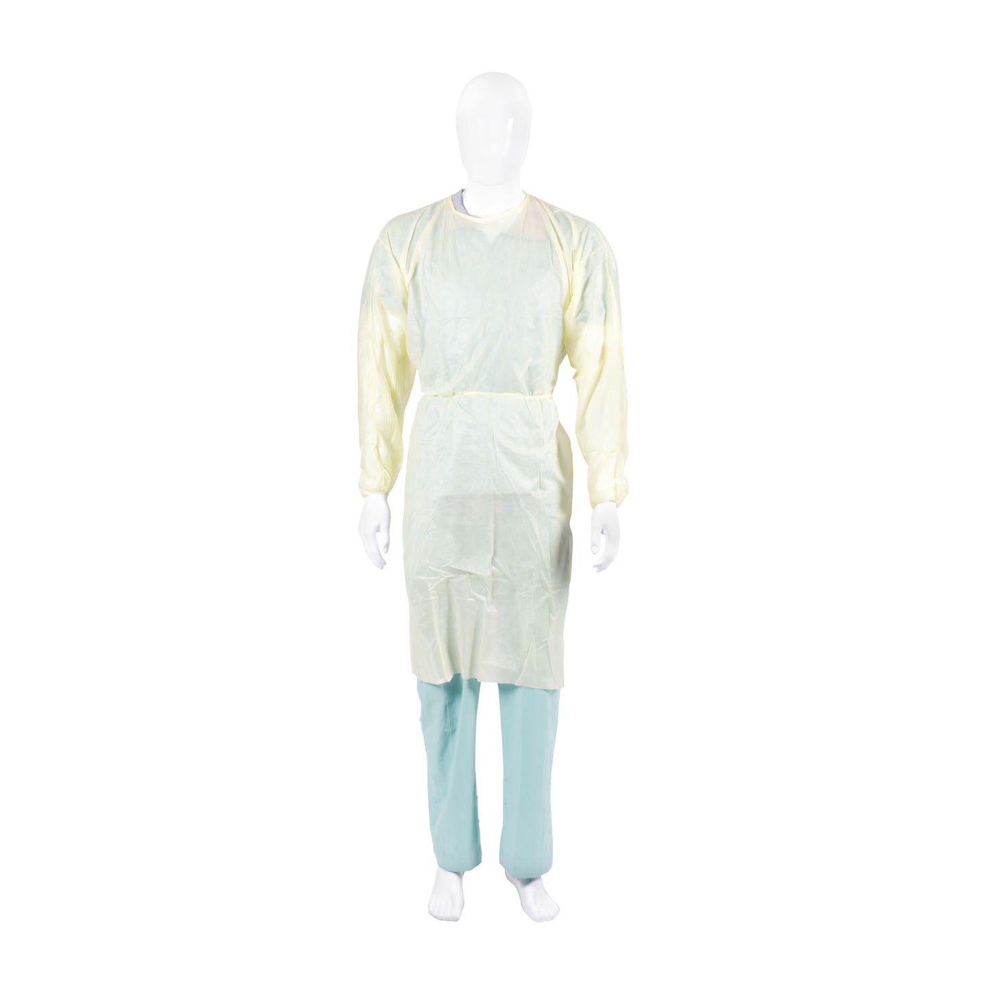 Cover Gown, SMS, with Ties, Yellow, Universal Size, 10/pk, 10 pk/cs (Continental US Only) (On Vendor Allocation - Availibility May Be Limited)