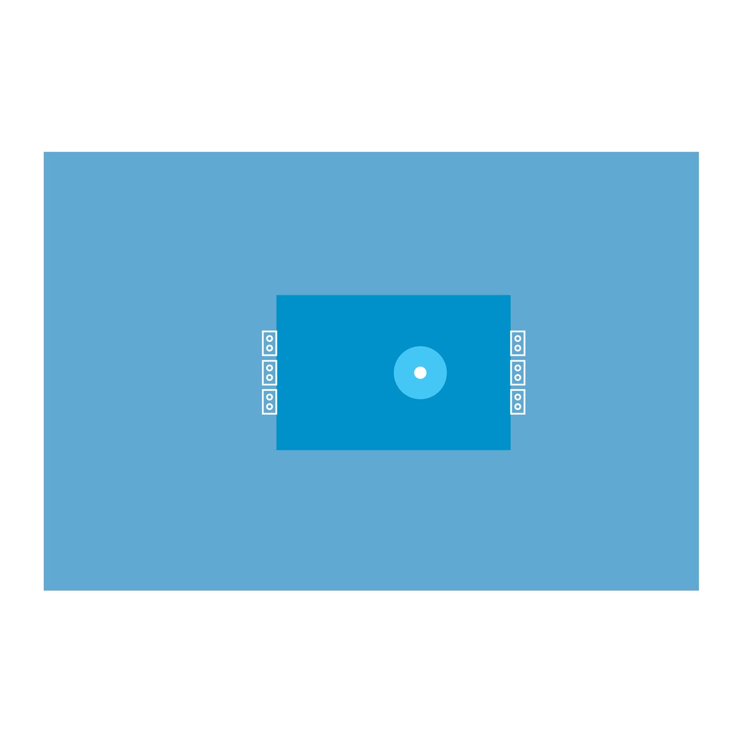 Extremity Drape, 28 x 45, Absorbent, 2 1/2 Circular Elastic Fenestration, Cord-holding Tabs, 12/cs (Continental US Only)