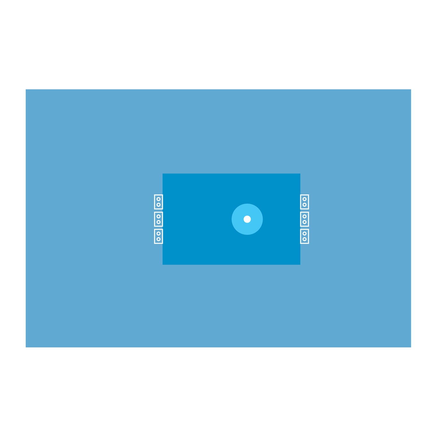 Extremity Drape, 28 x 45, Absorbent, 2 1/2 Circular Elastic Fenestration, Cord-holding Tabs, 12/cs (Continental US Only)