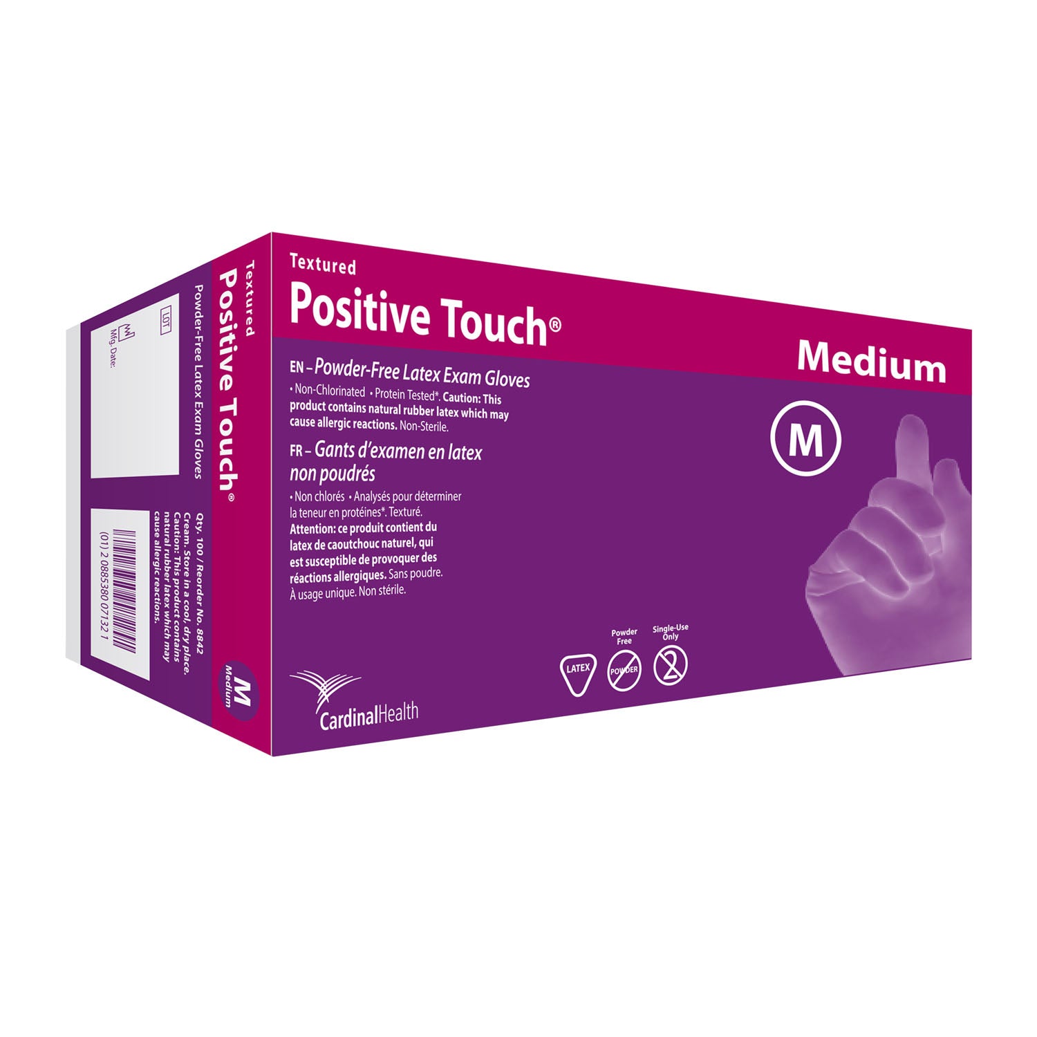 Glove, Latex Exam, Textured, Powderless, X-Large, 90/bx, 10 bx/cs (Continental US Only)