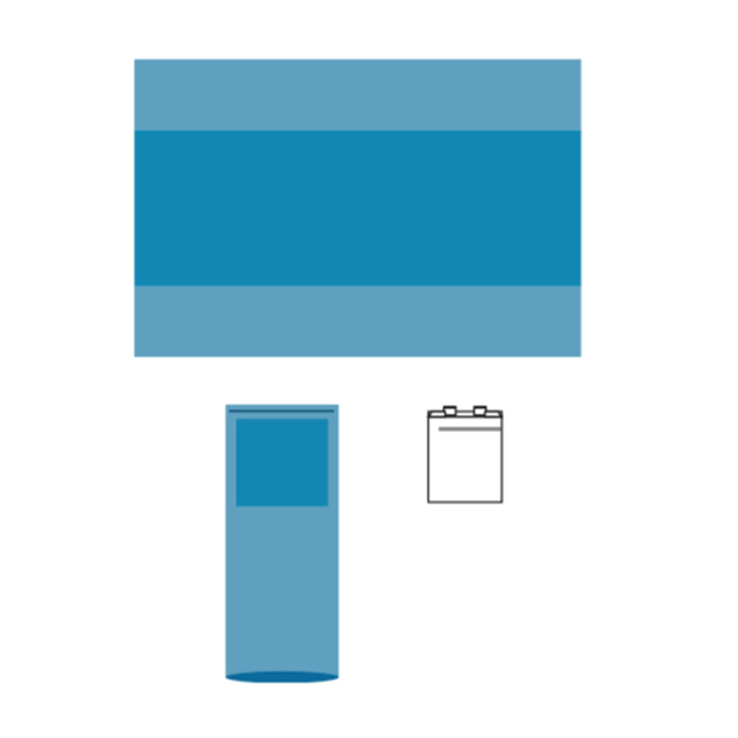 Basic Pack, Includes: 65 x 90, Outer Wrap/Reinforced Poly Table Cover with 30 x 90 Reinforcement, 12/cs (Continental US Only)