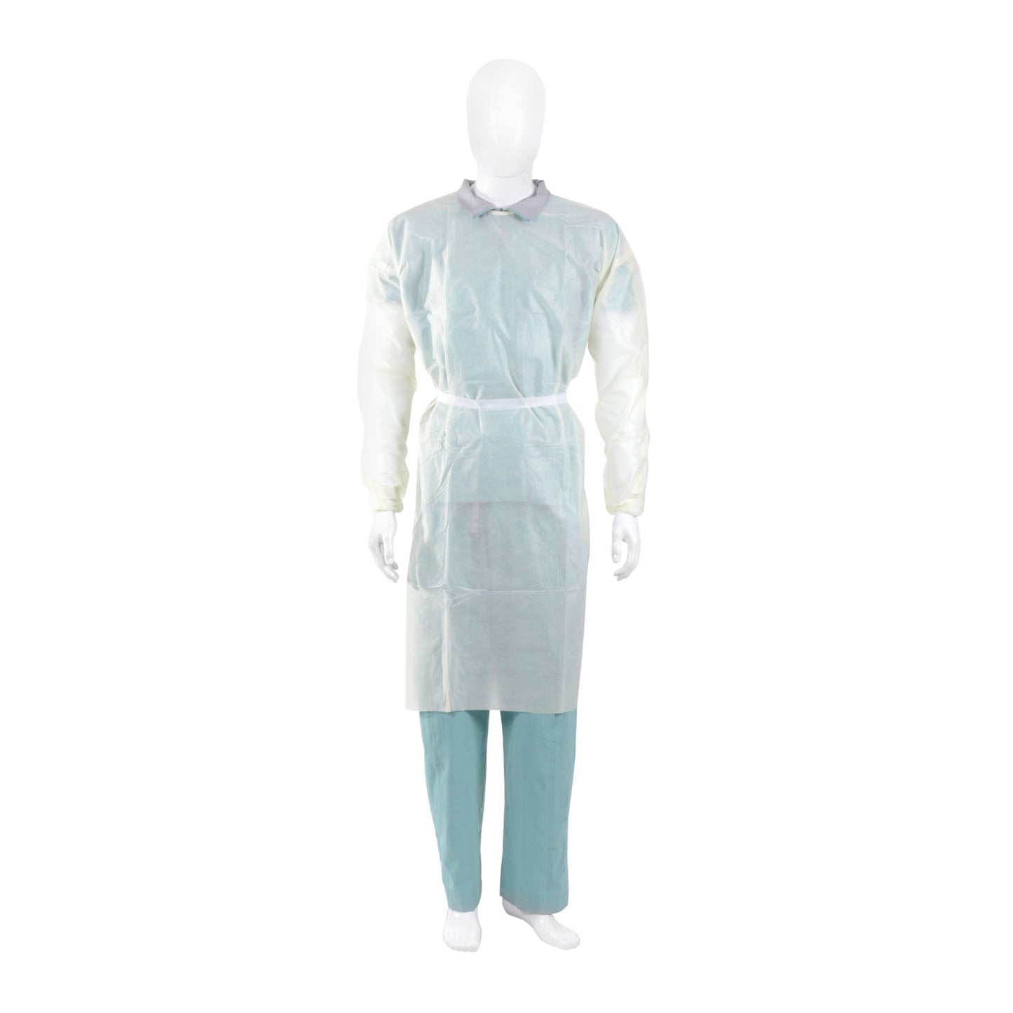 Isolation Gown, SMS, with (2) Tape Tabs, Yellow, Universal Size, 10/pk, 10 pk/cs (Continental US Only) (On Vendor Allocation - Availibility May Be Limited)